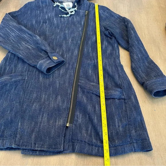 Cabi Adventure Anorak Hooded Denim Jacket Medium Wash Size M 100% Cotton - Picture 10 of 10